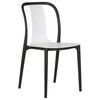 Стул обеденный DOBRIN ADAM, черный/белый, Вариант: черный/белый | Интернет магазин мебели и декора LifeDekor
