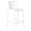 Стул полубарный DOBRIN CHLOE, белый, Вариант: белый | Интернет магазин мебели и декора LifeDekor