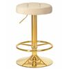 Табурет барный DOBRIN BRUNO GOLD, бежевый велюр (MJ9-10), Вариант: бежевый велюр (MJ9-10) | Интернет магазин мебели и декора LifeDekor