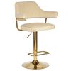 Стул барный DOBRIN CHARLY GOLD, бежевый велюр (MJ9-10), Вариант: бежевый велюр (MJ9-10) | Интернет магазин мебели и декора LifeDekor