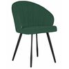 Стул обеденный DOBRIN NAOMI, ЭМАЛЬ ЧЕРНЫЙ МУАР велюр Catania Izumrud | Интернет магазин мебели и декора LifeDekor