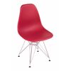Стул Eames красный, опора металл | Интернет магазин мебели и декора LifeDekor