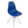 Стул Eames синий, опора металл | Интернет магазин мебели и декора LifeDekor
