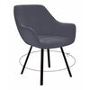 Стул DikLine 252 М поворотный, B28 ANTRACITE, ножки черные | Интернет магазин мебели и декора LifeDekor