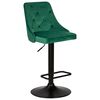 Стул барный DOBRIN JOSEPH BLACK, зеленый велюр (MJ9-88), Вариант: зеленый велюр (MJ9-88) | Интернет магазин мебели и декора LifeDekor