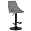 Стул барный DOBRIN JOSEPH BLACK, серый велюр (MJ9-75), Вариант: серый велюр (MJ9-75) | Интернет магазин мебели и декора LifeDekor