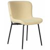 Стул обеденный DOBRIN MILO, черные ножки, кремовый букле (UF992-02), Вариант: черные ножки, кремовый букле (UF992-02) | Интернет магазин мебели и декора LifeDekor