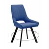 Стул DikLine 268 Z20 синий, ножки черные | Интернет магазин мебели и декора LifeDekor