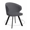 Стул DikLine 249 поворотный, B28 ANTRACITE, ножки черные | Интернет магазин мебели и декора LifeDekor