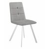 Стул DikLine 280 B22 GREY, ножки белые | Интернет магазин мебели и декора LifeDekor