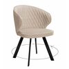 Стул DikLine 249 поворотный, B03 BEIGE, ножки черные | Интернет магазин мебели и декора LifeDekor