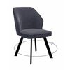 Стул DikLine 232 поворотный B28 ANTRACITE, ножки черные | Интернет магазин мебели и декора LifeDekor