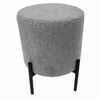 Стул-пуф Otis светло-серый, искусственный мех | Интернет магазин мебели и декора LifeDekor