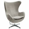 Кресло EGG STYLE CHAIR латте, искусственная замша | Интернет магазин мебели и декора LifeDekor