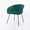 Дизайнерский стул Elegans изумрудный, основание металл черный | Интернет магазин мебели и декора LifeDekor