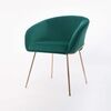 Дизайнерский стул Elegans изумрудный, основание золото | Интернет магазин мебели и декора LifeDekor
