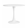 Стол обеденный MIA, белая столешница, белое основание, Вариант: белая столешница, белое основание | Интернет магазин мебели и декора LifeDekor