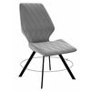 Стул DikLine 243 B22 GREY поворотный/ ножки черные | Интернет магазин мебели и декора LifeDekor