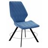Стул DikLine 243 поворотный B8 BLUE, ножки черные | Интернет магазин мебели и декора LifeDekor