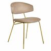 Стул Elle латте с золотыми ножками | Интернет магазин мебели и декора LifeDekor