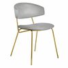 Стул Elle серый с золотыми ножками | Интернет магазин мебели и декора LifeDekor