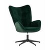 Кресло Филадельфия велюр изумрудный ножка черная | Интернет магазин мебели и декора LifeDekor