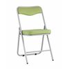 Складной стул Джонни экокожа салатовый каркас металлик | Интернет магазин мебели и декора LifeDekor