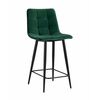 Стул полубарный Джанго велюр зелёный высота сиденья 60 см | Интернет магазин мебели и декора LifeDekor