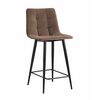 Стул полубарный Джанго велюр коричневый высота сиденья 60 см | Интернет магазин мебели и декора LifeDekor