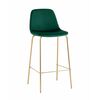 Стул барный Валенсия SN велюр зеленый золотые ножки | Интернет магазин мебели и декора LifeDekor