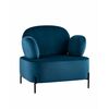 Кресло Кэнди с подлокотниками велюр синий | Интернет магазин мебели и декора LifeDekor