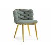 Стул на металлокаркасе Rendi light gray / gold | Интернет магазин мебели и декора LifeDekor