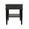 Тумба прикроватная ЛОРИ ММД 207, черный/венге темный | Интернет магазин мебели и декора LifeDekor
