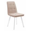 Стул DikLine 207 B03 BEIGE, ножки белые | Интернет магазин мебели и декора LifeDekor