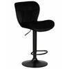 Стул барный DOBRIN BARNY BLACK, черный велюр (MJ9-101), Вариант: черный велюр (MJ9-101) | Интернет магазин мебели и декора LifeDekor