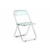Пластиковый стул Fold складной clear gray-blue | Интернет магазин мебели и декора LifeDekor