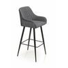 Стул барный Robert, бархат серый 27 | Интернет магазин мебели и декора LifeDekor