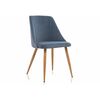 Стул на металлокаркасе Morgan blue / wood | Интернет магазин мебели и декора LifeDekor