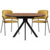 Обеденная группа Ирта дерево / желтый / черный глянец | Интернет магазин мебели и декора LifeDekor