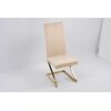 Стул обеденный Палермо MC799-BG-2, 60х46х105 см, бежевый/глянцевое золото | Интернет магазин мебели и декора LifeDekor