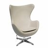 Кресло EGG STYLE CHAIR латте, экокожа | Интернет магазин мебели и декора LifeDekor