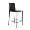Стул полубарный Rolf, кожа черный | Интернет магазин мебели и декора LifeDekor