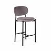 Стул полубарный Mason, бархат серый 27 | Интернет магазин мебели и декора LifeDekor