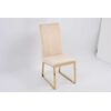 Стул обеденный Милан MC819-BG-2, 63х45х99, бежевый/глянцевое золото | Интернет магазин мебели и декора LifeDekor