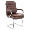 Кресло для посетителей Everprof Valencia CF Экокожа Коричневый | Интернет магазин мебели и декора LifeDekor