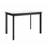 Стол DikLine LK110 Керамика Белый мрамор/подстолье черное/опоры черные | Интернет магазин мебели и декора LifeDekor