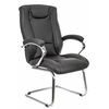 Кресло для посетителей Everprof King CF Экокожа Черный | Интернет магазин мебели и декора LifeDekor