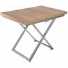 Стол-трансформер Compact (D89/S59 сонома/опоры серебро) | Интернет магазин мебели и декора LifeDekor