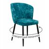 Стул DikLine 348 поворотный M19 бирюза, ножки черные | Интернет магазин мебели и декора LifeDekor