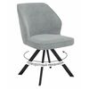 Стул DikLine 233 поворотный NS10 GREY, ножки черные | Интернет магазин мебели и декора LifeDekor